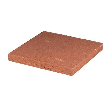 Square Red Concrete Patio Stone Common 20 In X Actual 20 In X 20 In