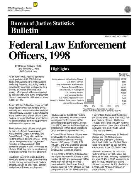 Pdf Federal Law Enforcement Officers 1998