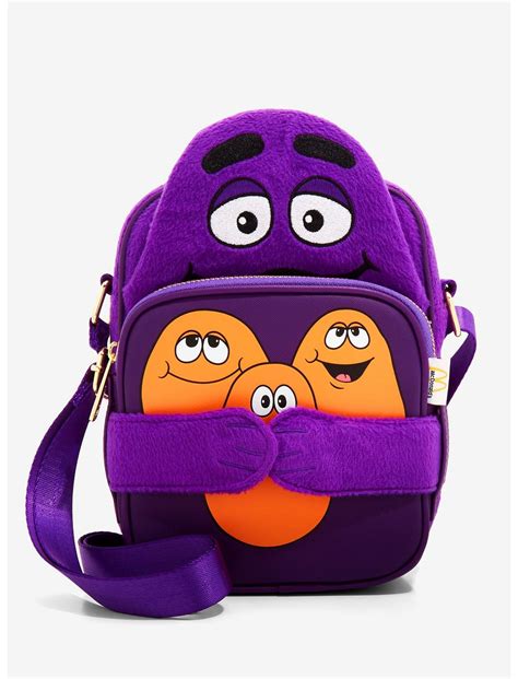 Loungefly Crossbuddies Mcdonald’s Grimace Crossbody Bag Boxlunch