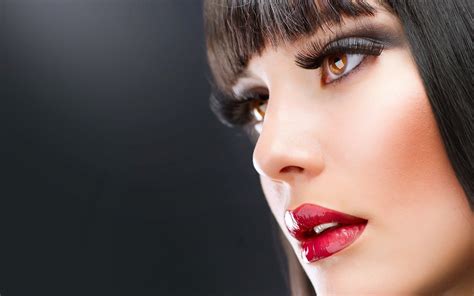 red lips beautiful eyes woman portrait hd wallpaper beauty hacks video beauty beauty makeup
