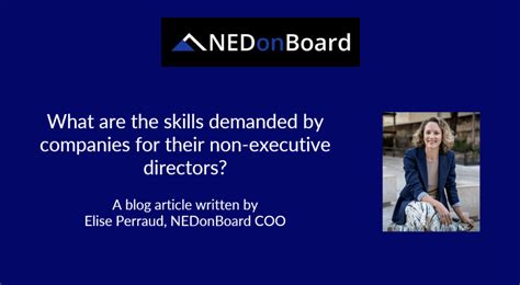 What Are The Skills Demanded By Companies For Their Non Executive