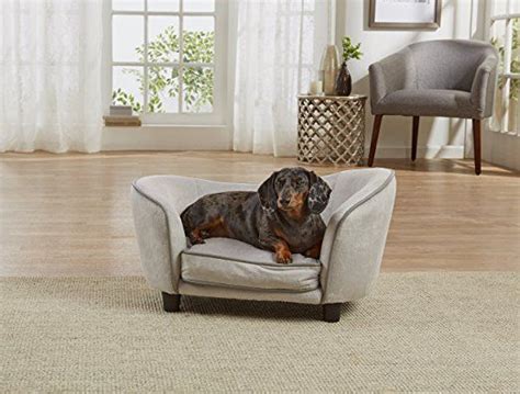 Enchanted Home Pet Ultra Plush Snuggle Bed In Light Grey Dog Sofa Bed