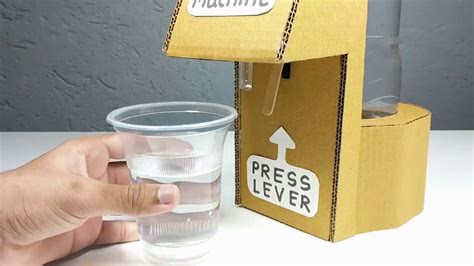How To Make Water Dispenser Out Of Cardboard Diy Cardboard Water