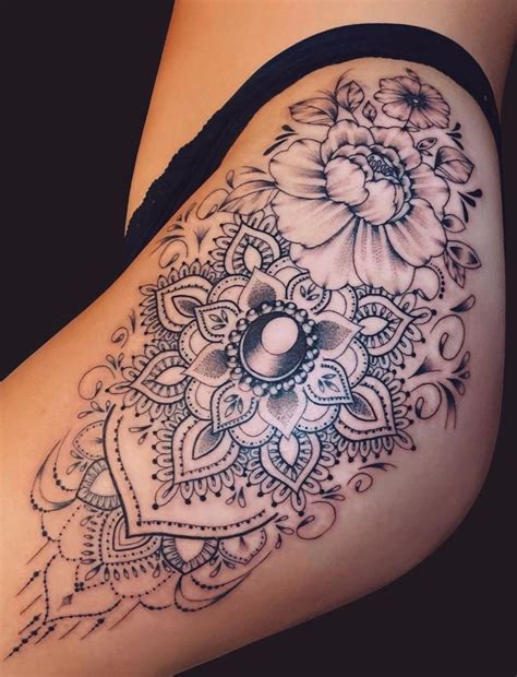 Of The Most Beautiful Mandala Tattoo Designs For Your Body Soul Side Thigh Tattoos Lace