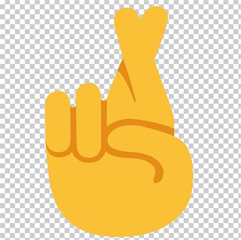 Emojipedia Crossed Fingers Thumb Signal Emoticon Png Clipart Android