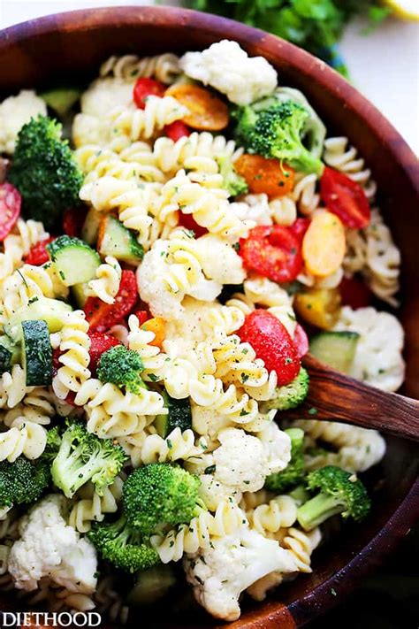 Potluck Pasta Salad With Dijon Vinaigrette Recipe Best Easy Pasta Salad