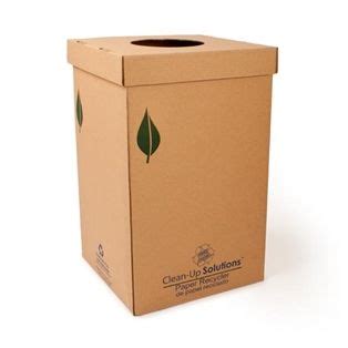 This box is crafted from entirely recycled material and holds up to 65 lbs. 100% recycled corrugated recyclding bin perfect for School ...