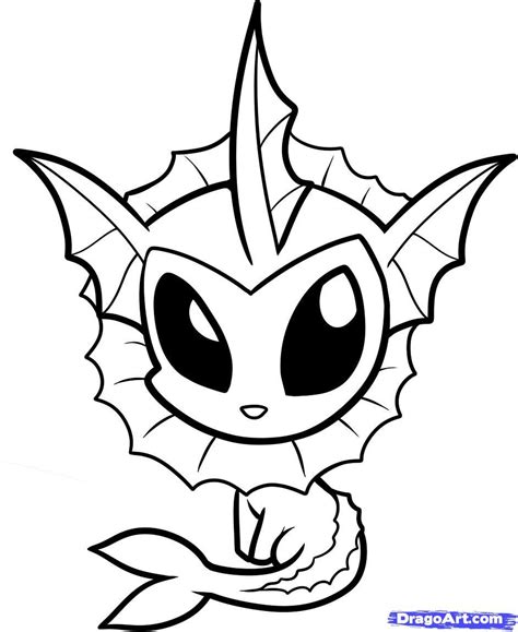 Simple Chibi Coloring Dragon Coloring Pages