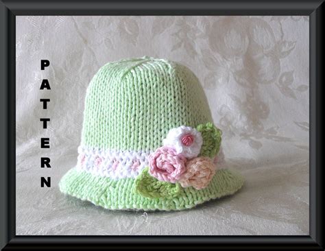Knitted Hat Pattern Baby Hat Pattern Newborn Hat Pattern