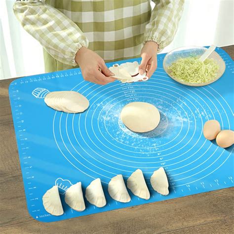 Nonstick Rollable Silicone Pastry Baking Mat With Measurements Simply