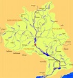 The Dnieper River - beginning, where it flows into, map MirPlaneta