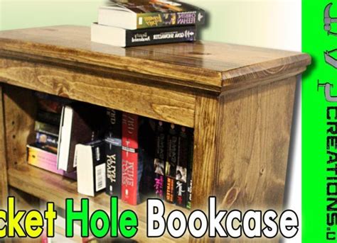 Easy Pocket Hole Bookcase Bookcase Diy Bookcase Pocket Hole