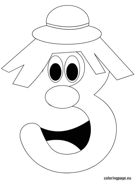Make you have what you need. Number three coloring page - Coloring Page