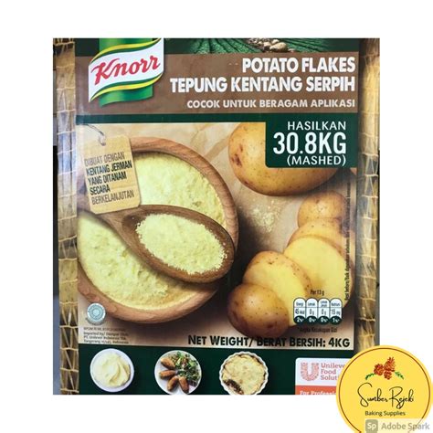 Jual Knorr Tepung Kentang Serpih Potato Flakes 500 GR 1 KG Shopee