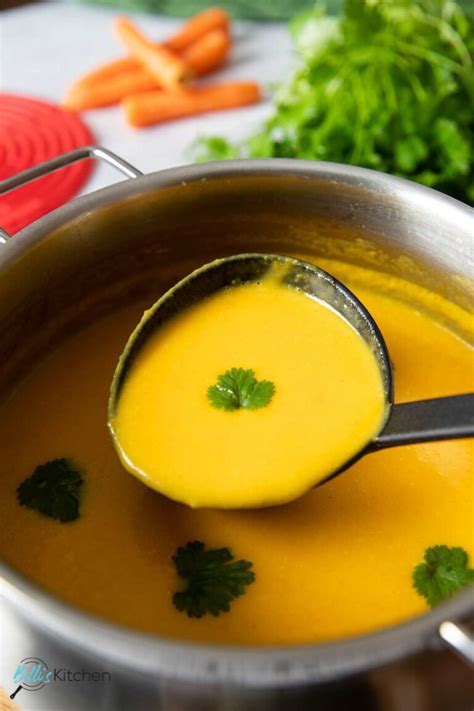 Carrot Ginger Soup With Coconut Milk Billis Kitchen