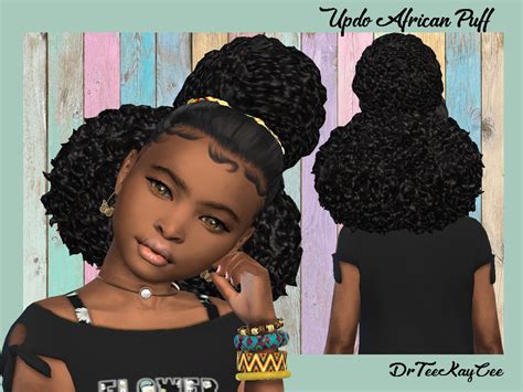 The Sims Resource Updo Afro Puffs Child