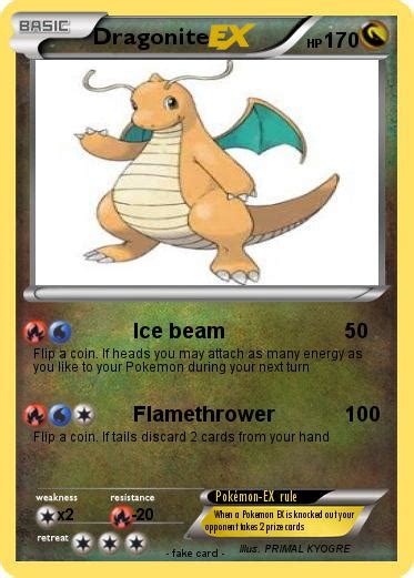 Pokémon Dragonite 1167 1167 Ice Beam My Pokemon Card
