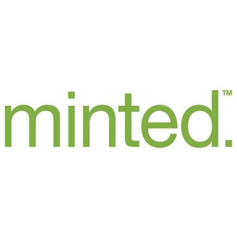 The Logo For Minted Is Shown In Green
