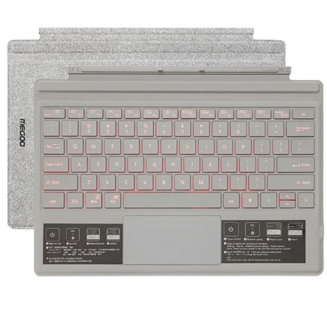 Megoo Surface Pro 4 Type Cover Keyboard Bluetooth Wireless Backlit
