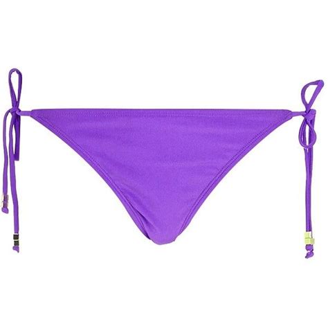 River Island Purple Tie Side Bikini Bottoms 8 Liked On Polyvore