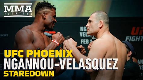UFC Phoenix Weigh-Ins: Francis Ngannou vs. Cain Velasquez Staredown