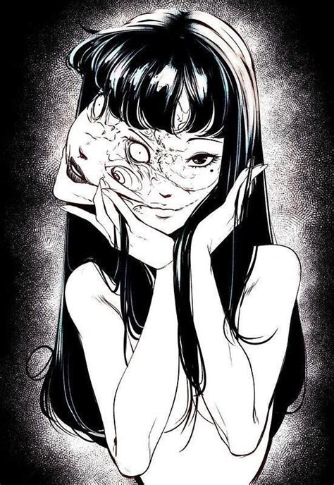 A Drawing Of A Girl With Long Hair Holding Her Face In Front Of Her Face