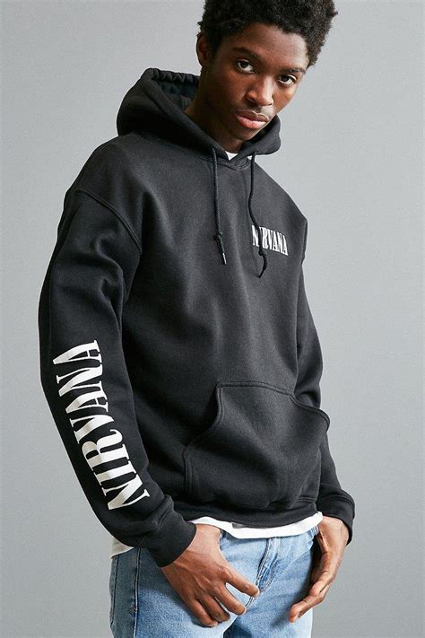 The official nirvana online store. Urban Outfitters Cotton Nirvana Hoodie Sweatshirt in Black ...