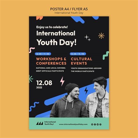 Free Psd International Youth Day Poster Template