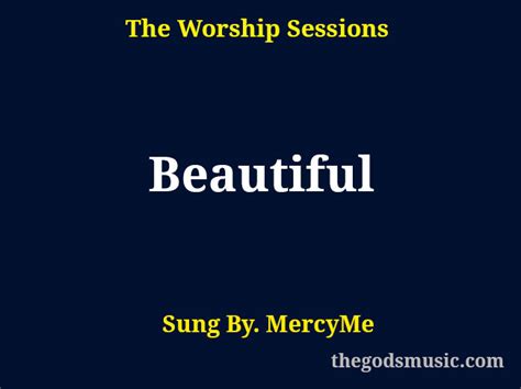 Beautiful Christian Song Lyrics