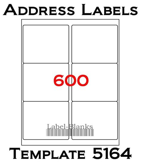 Avery Shipping Label Template 5164 Williamson