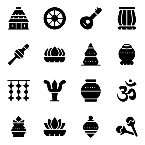 Indian Culture Elements 2269548 Vector Art At Vecteezy