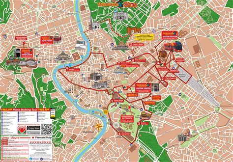 Autobus Turistico Roma Rutas 1858×1319 Rome Tourist Rome Map