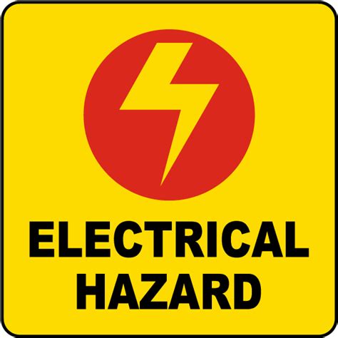Electrical Hazard Label Get 10 Off Now