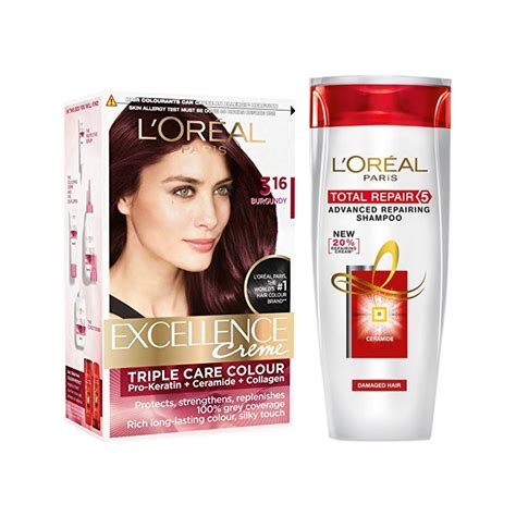 Buy Loreal Paris Excellence Hair Color Shade 316 Burgundy Get Free