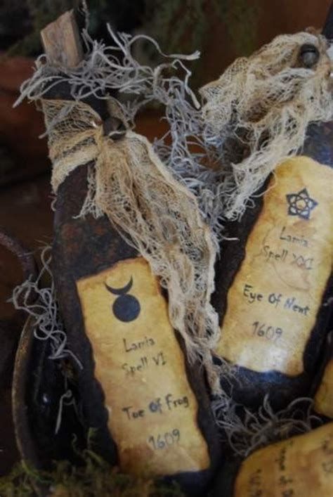 Grungy Primitive Witches Spell Potion Bottlesimmediate Etsy