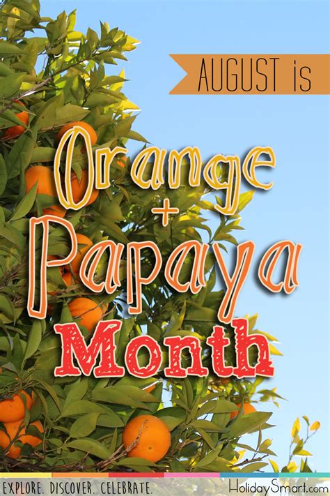 Orange And Papaya Month Holiday Smart