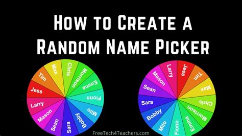 How To Create A Random Name Picker And Seating Plan Generator Youtube