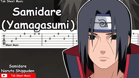Naruto Shippuden Ost Samidare Yamagasumi Guitar Tutorial Youtube