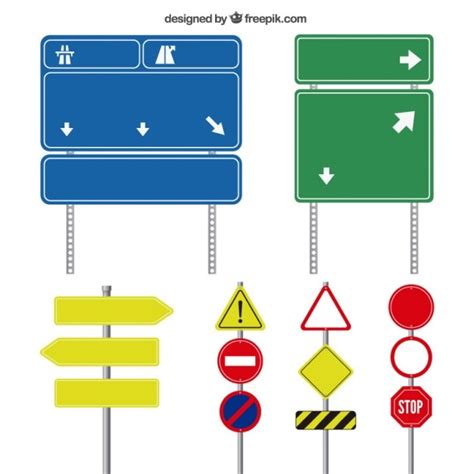 Free Vector Road Signs