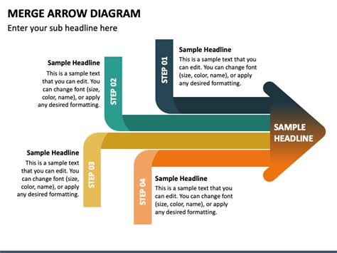 Merge Arrow Diagram Powerpoint Template Ppt Slides