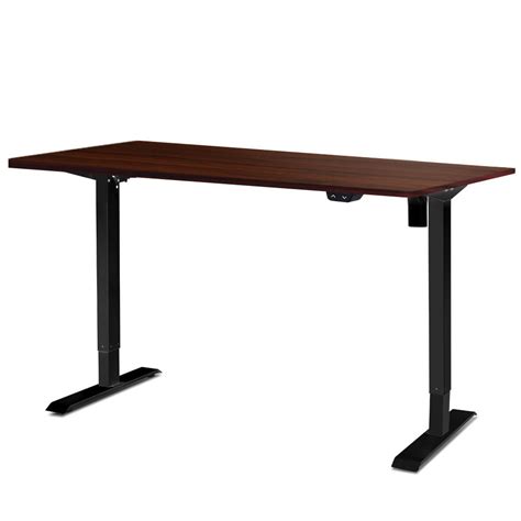 Freya Height Adjustable Desk Walnut