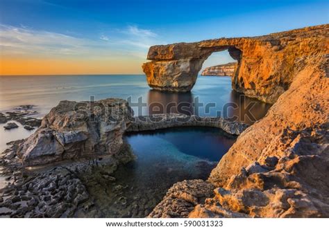 Gozo Malta Beautiful Azure Window Natural Stock Photo Edit Now 590031323
