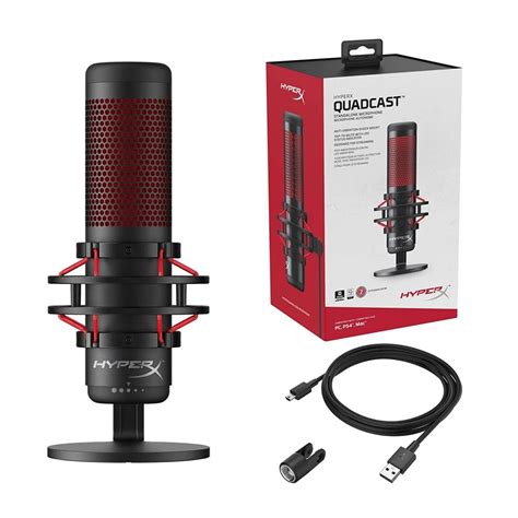 Hyperx Quadcast S Rgb Usb Condenser Microphone For Pc Ps4 And Mac