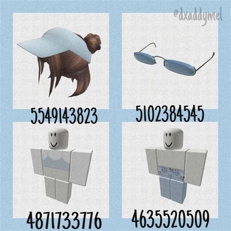 Aesthetic Blue Roblox Outfit Idea In 2021 Custom Decals Roblox Sets