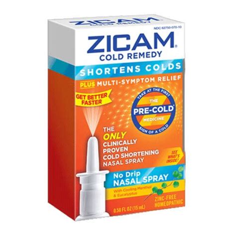 Zicam Cold Remedy Nasal Spray 05 Fl Oz Shopname