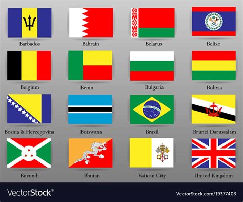 Flags Of All Countries Of The World Part 2 Vector Image