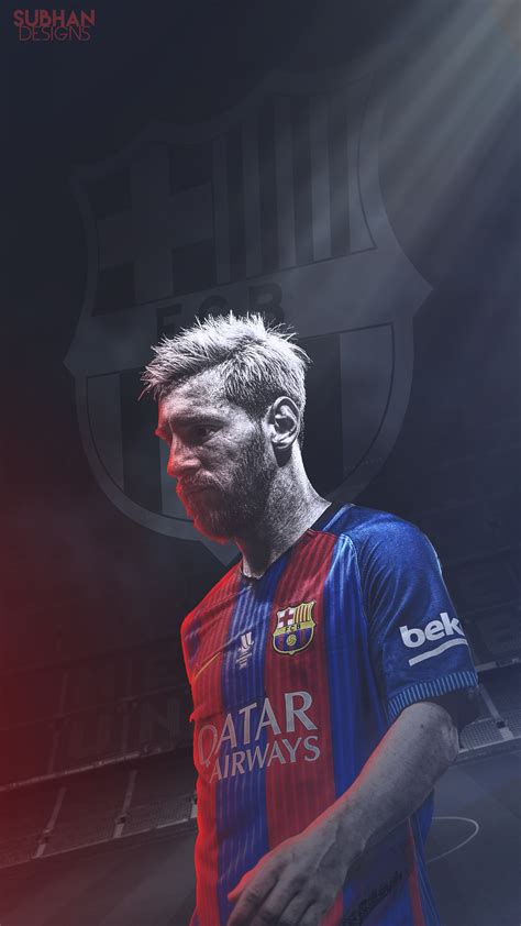 Leo Messi 2016 Blonde Hair Lockscreen Wallpaper By Subhan22 On Deviantart