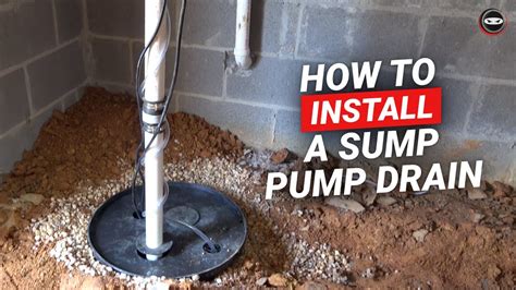 How To Install A Sump Pump Discharge Line Sump Pump Drain