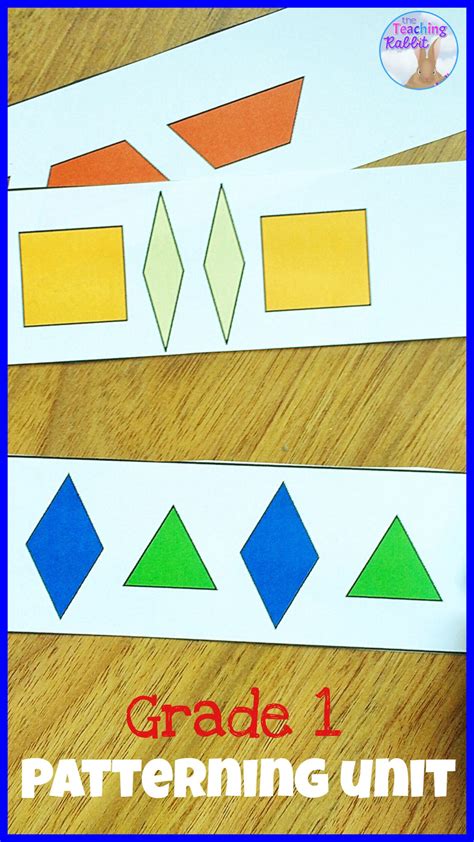 This Patterning Unit For First Grade Includes Lesson Ideas With Many