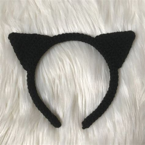 Black Cat Headband Zoecreates In 2020 Black Cat Headband Cat